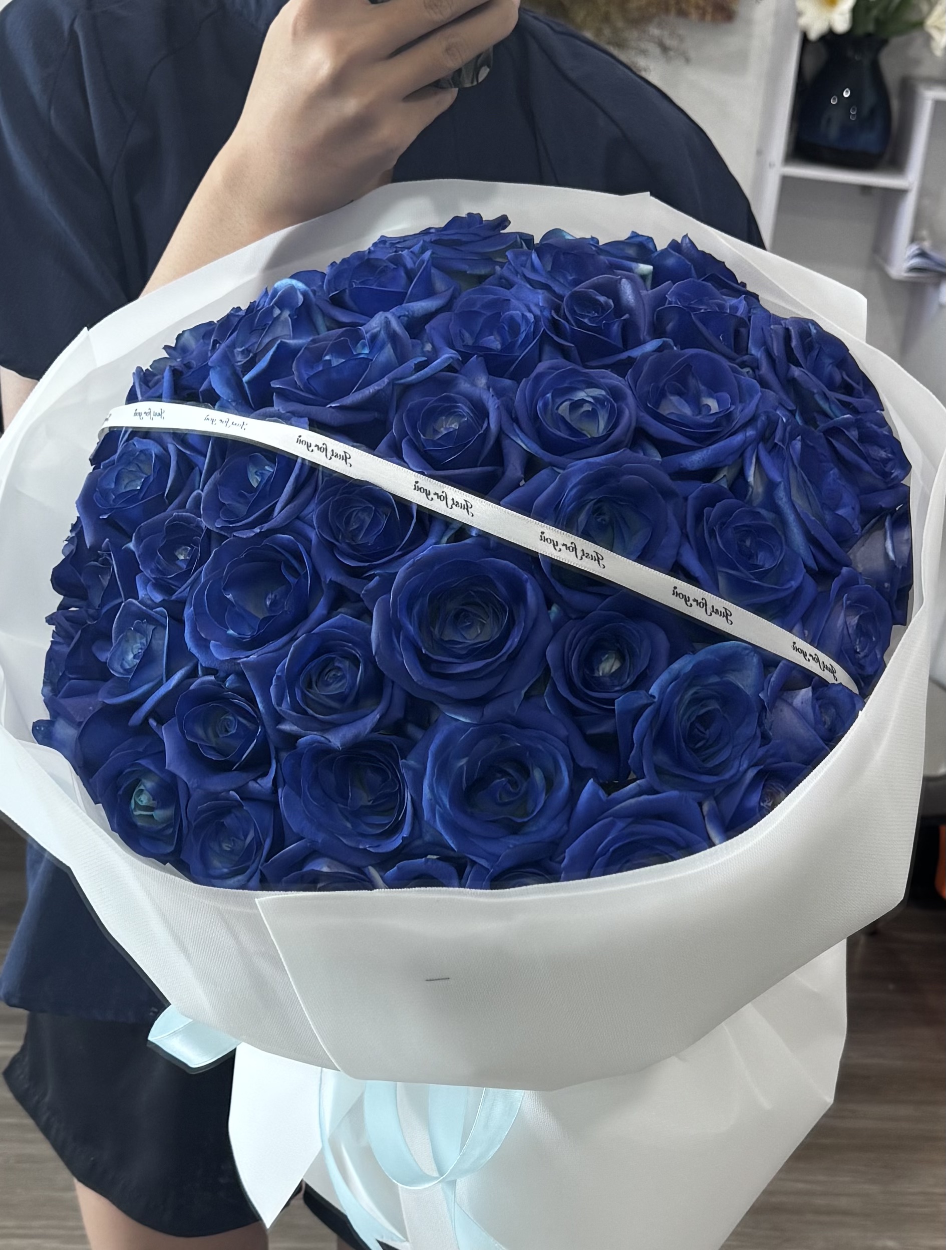 Hồng xanh (xịt sơn) 50bông