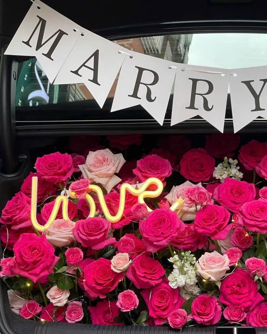 Xe hoa tone hồng Pinkloy