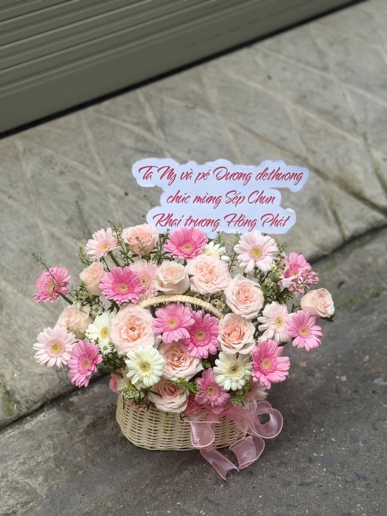 Gior hoa tone hồng basic S